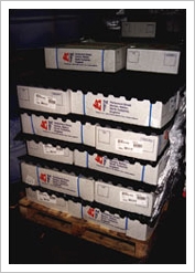 stack of freezer spacers